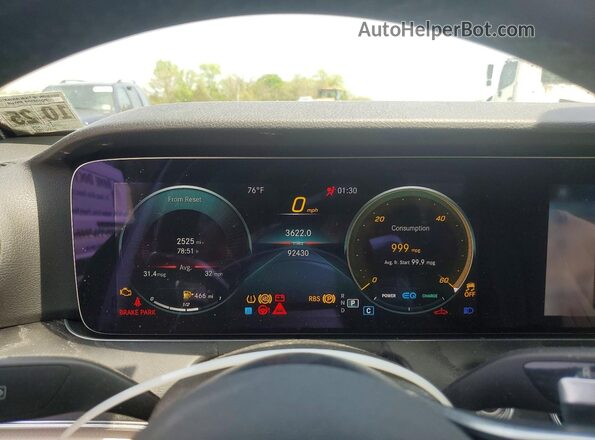 W1KZF5KB1MA879421 2021 MERCEDES-BENZ E Silver Սարքավորումների վահանակի տեսք