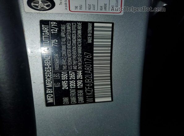 W1KZF6JB2LA801767 2020 MERCEDES-BENZ E Silver Вид підкапотного простору