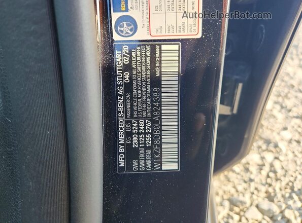 W1KZF8DB0LA824388 2020 MERCEDES-BENZ E-CLASS Black ძრავის განყოფილების ხედი