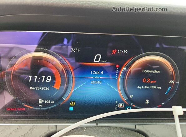 W1KZF8DB0MA999841 2021 MERCEDES-BENZ E Black Սարքավորումների վահանակի տեսք