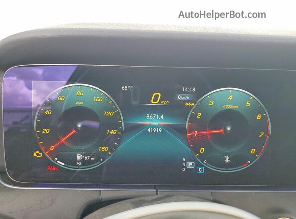 W1KZF8DB0PB187132 2023 MERCEDES-BENZ E Gray Instrument cluster view