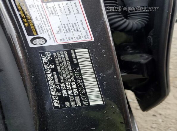 W1KZF8DB0PB187132 2023 MERCEDES-BENZ E Gray VIN sticker view