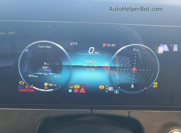 W1KZF8DB1NB022011 2022 MERCEDES-BENZ E Black Սարքավորումների վահանակի տեսք