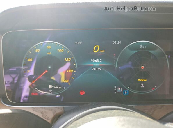 W1KZF8DB2MA961611 2021 MERCEDES-BENZ E White Vista del cuadro de instrumentos