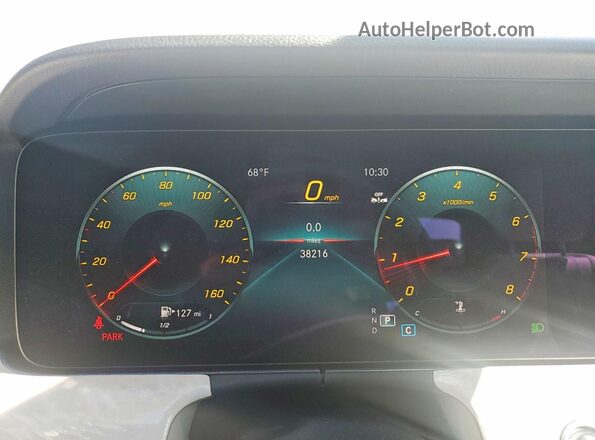 W1KZF8DB3NB086227 2022 MERCEDES-BENZ E White Instrument cluster view