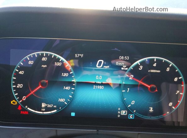 W1KZF8DB5NB055917 2022 MERCEDES-BENZ E Серебряный Вид щитка приборов