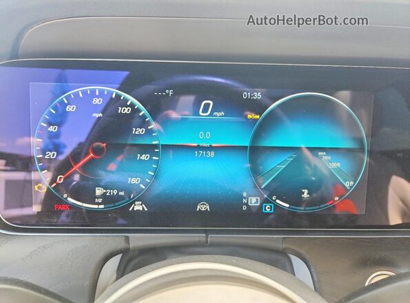 W1KZF8DB8NB098731 2022 MERCEDES-BENZ E Black Вид щитка приладів