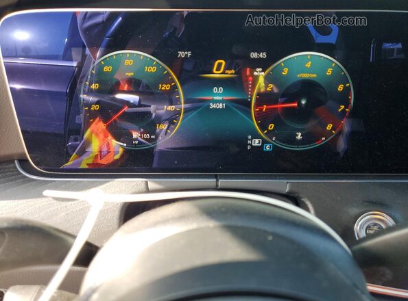 W1KZF8DBXNB025408 2022 MERCEDES-BENZ E Gray Instrument cluster view
