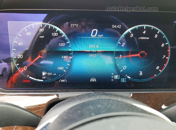 W1KZF8EB0MA931960 2021 MERCEDES-BENZ E Black Widok zestawu wskaźników