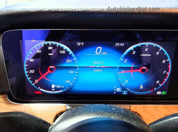 W1KZF8EB6MA929002 2021 MERCEDES-BENZ E Black Widok zestawu wskaźników