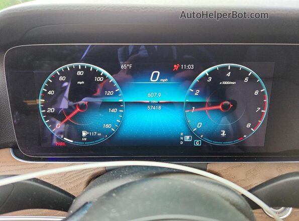 W1KZF8EB9MA950880 2021 MERCEDES-BENZ E White Widok zestawu wskaźników