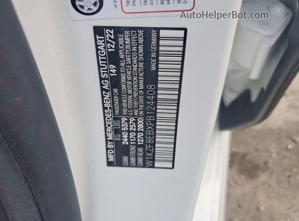 W1KZF8EBXPB124408 2023 MERCEDES-BENZ E Белый Вид подкапотного пространства