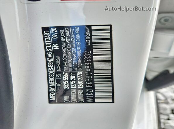 W1KZF8KB8MA885332 2021 MERCEDES-BENZ E White Շարժիչի բաժամունքի տեսք