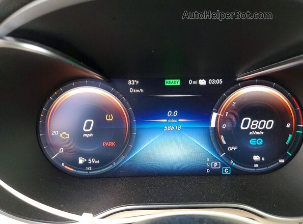 W1N0G5DB8LF800995 2020 MERCEDES-BENZ GLC-CLASS Blue ხელსაწყოთა პანელის ხედი