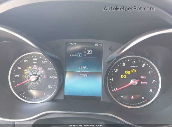W1N0G8DB7MF930964 2021 MERCEDES-BENZ GLC 300 White Widok tylnych siedzeń