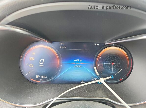 W1N0G8DB8LF769507 2020 MERCEDES-BENZ GLC-CLASS Black Widok zestawu wskaźników