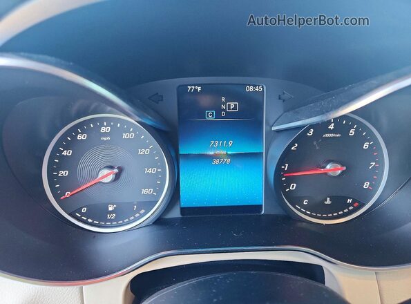 W1N0G8DB8NG077728 2022 MERCEDES-BENZ GLC-CLASS Белый Вид щитка приборов