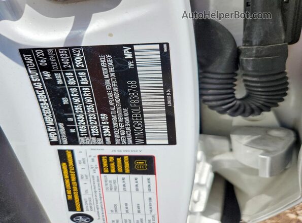 W1N0G8EB0LF838768 2020 MERCEDES-BENZ GLC-CLASS White Engine compartment view