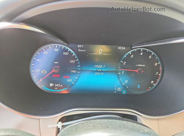 W1N0G8EB0LF838768 2020 MERCEDES-BENZ GLC-CLASS White Instrument cluster view