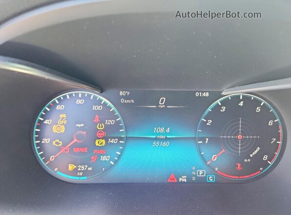 W1N0G8EB0MV273378 2021 MERCEDES-BENZ GLC-CLASS Черный Вид щитка приборов