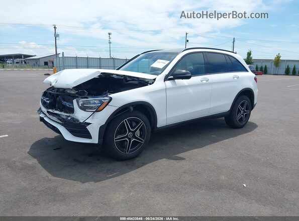 W1N0G8EB1NV352382 2022 MERCEDES-BENZ GLC 300 White წინა მარცხენა ხედი სამი მეოთხედიდან