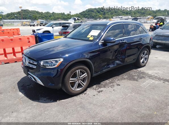 W1N0G8EB2MF892221 2021 MERCEDES-BENZ GLC 300 Blue Передня ліва чверть