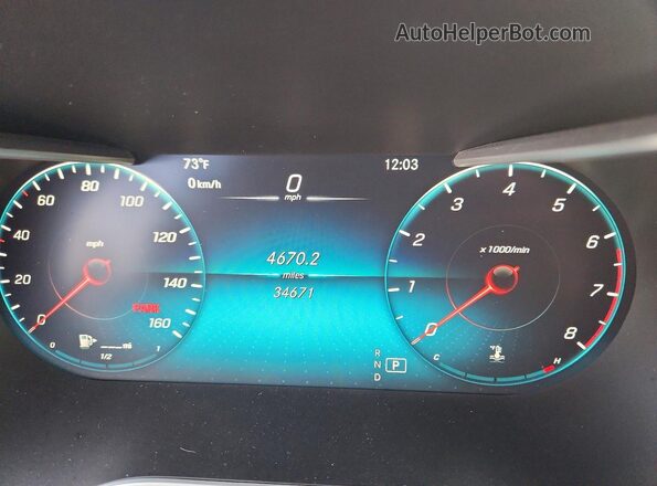 W1N0G8EB2MF911303 2021 MERCEDES-BENZ GLC-CLASS Red Вид щитка приладів