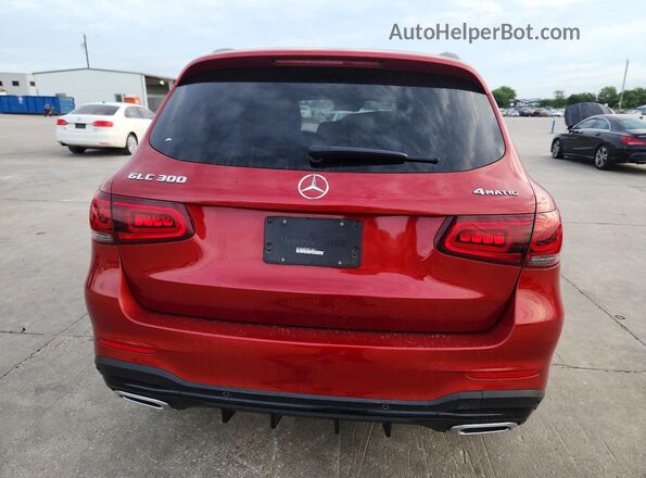 W1N0G8EB2MF911303 2021 MERCEDES-BENZ GLC-CLASS Red Вид ззаду