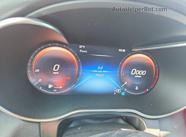 W1N0G8EB3LF816330 2020 MERCEDES-BENZ GLC-CLASS Black Widok zestawu wskaźników