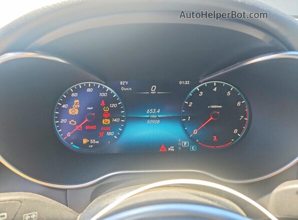 W1N0G8EB4MF919323 2021 MERCEDES-BENZ GLC-CLASS Silver Vista del cuadro de instrumentos