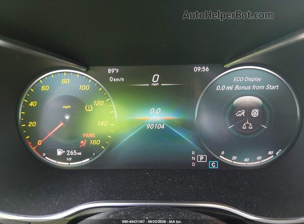 W1N0G8EB5LV253660 2020 MERCEDES-BENZ GLC 300 White უკანა სავარძლების ხედი