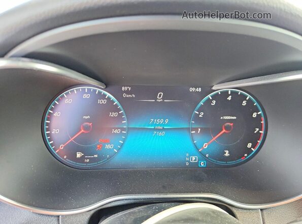 W1N0G8EB5NG090306 2022 MERCEDES-BENZ GLC-CLASS Gray Սարքավորումների վահանակի տեսք