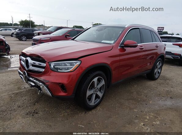 W1N0G8EB7LF814094 2020 MERCEDES-BENZ GLC 300 Red წინა მარცხენა ხედი სამი მეოთხედიდან