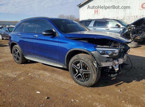 W1N0G8EB8MF919521 2021 MERCEDES-BENZ GLC-CLASS Blue Delantero derecho