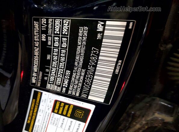 W1N0G8EB9MF908737 2021 MERCEDES-BENZ GLC-CLASS Синий 