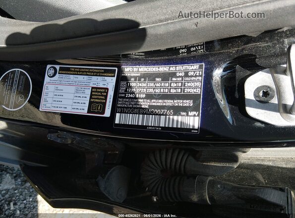 W1N0G8EB9MG007765 2021 MERCEDES-BENZ GLC 300 Black Engine compartment view