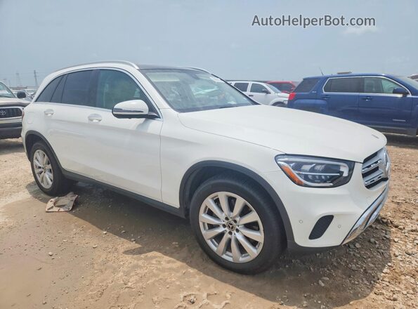 W1N0G8EBXMF888675 2021 MERCEDES-BENZ GLC-CLASS Белый Передняя правая четверть