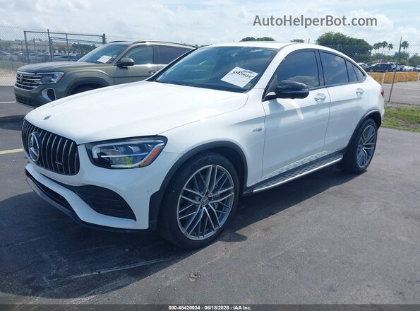 W1N0J6EB0MF949201 2021 MERCEDES-BENZ AMG GLE 43 COUPE White Առջևի ձախ երեք քառորդ տեսարան