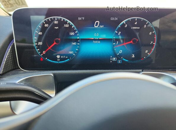 W1N4M4HB2MW158323 2021 MERCEDES-BENZ GLB-CLASS Black Widok zestawu wskaźników