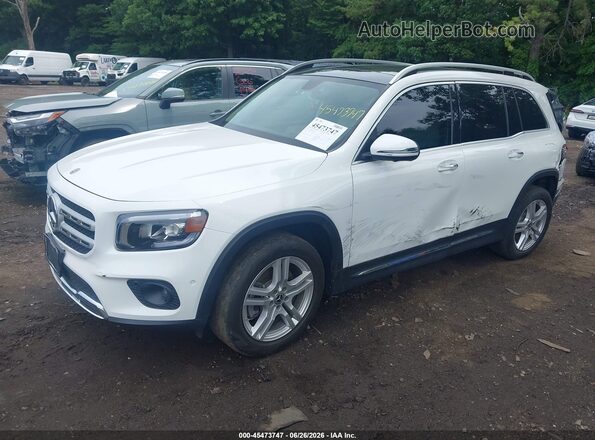 W1N4M4HB6LW042847 2020 MERCEDES-BENZ GLB-CLASS White Առջևի ձախ երեք քառորդ տեսարան