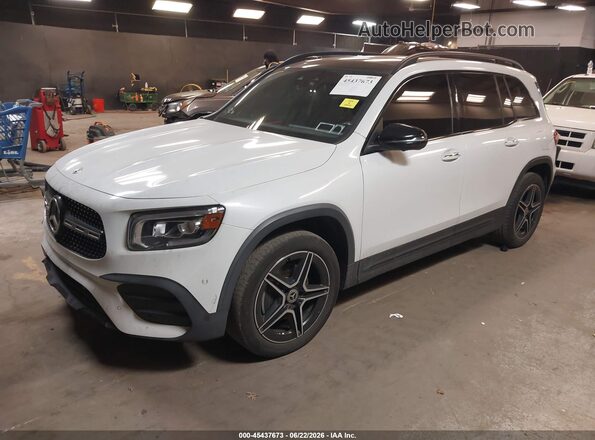 W1N4M4HBXLW043757 2020 MERCEDES-BENZ GLB-CLASS White Առջևի ձախ երեք քառորդ տեսարան
