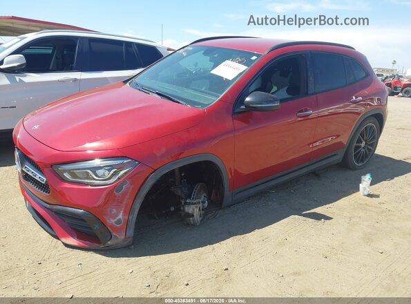 W1N4N4GB2MJ163372 2021 MERCEDES-BENZ GLA 250 Maroon Front left