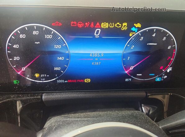 W1N4N4HB7SJ736116 2025 MERCEDES-BENZ GLA White Widok zestawu wskaźników