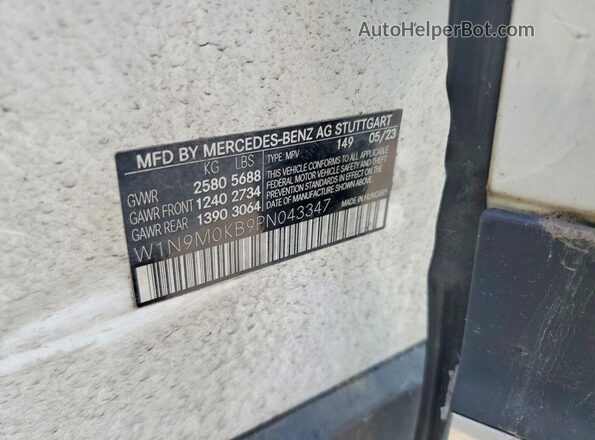 W1N9M0KB9PN043347 2023 MERCEDES-BENZ EQB White 