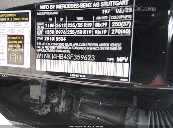 W1NKJ4HB4SF359623 2025 MERCEDES-BENZ GLC 300 Black Vista del compartimento del motor