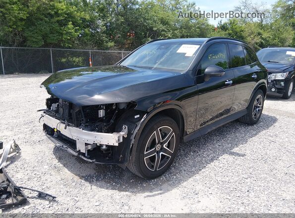W1NKM4HB4RF228077 2024 MERCEDES-BENZ GLC 300 Black წინა მარცხენა ხედი სამი მეოთხედიდან