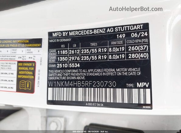 W1NKM4HB5RF230730 2024 MERCEDES-BENZ GLC 300 White Շարժիչի բաժամունքի տեսք