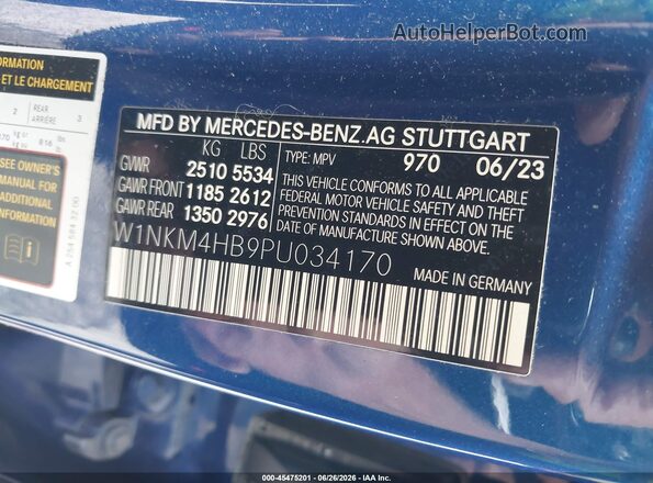 W1NKM4HB9PU034170 2023 MERCEDES-BENZ GLC 300 Blue Вид підкапотного простору