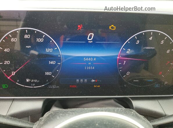 W1NKM4HBXSF265964 2025 MERCEDES-BENZ GLC-CLASS White Instrument cluster view