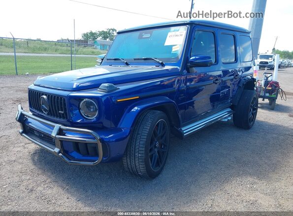 W1NWH5AB0SX051372 2025 MERCEDES-BENZ AMG G 63 Синий Передняя левая четверть